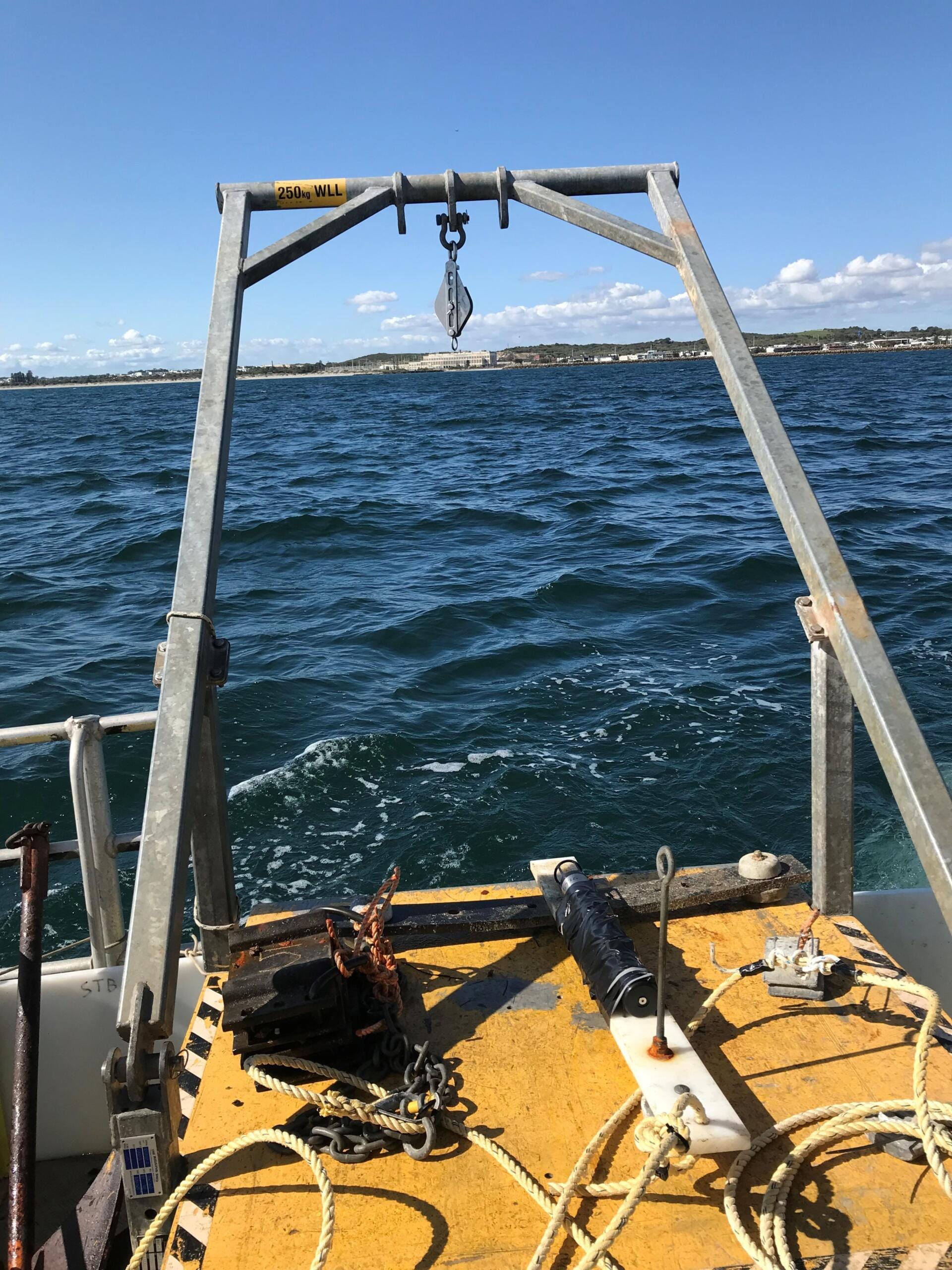 Sound recorder waiting to be deployed off Coogee